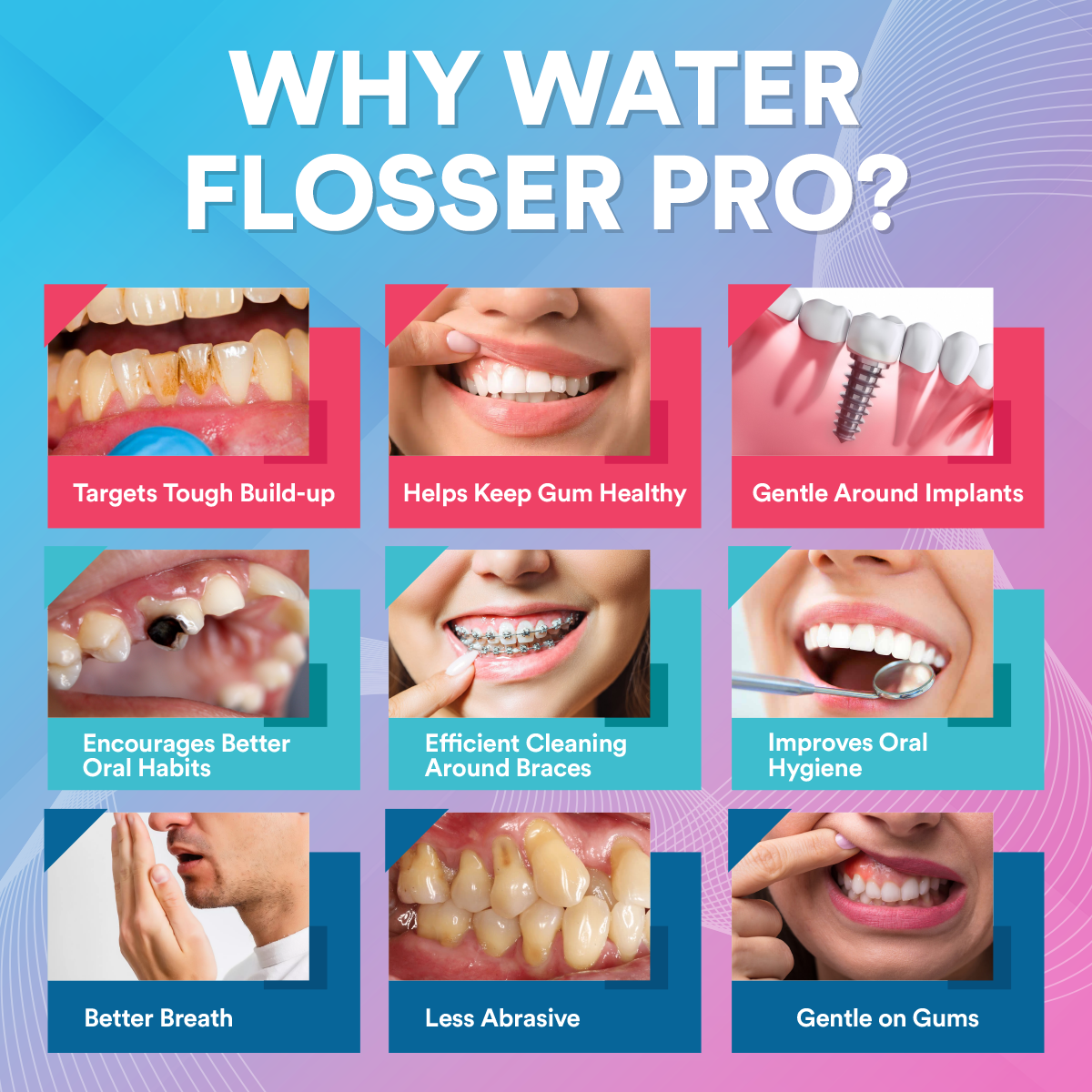 Dental Wireless 5-In-1 Water Flosser Pro