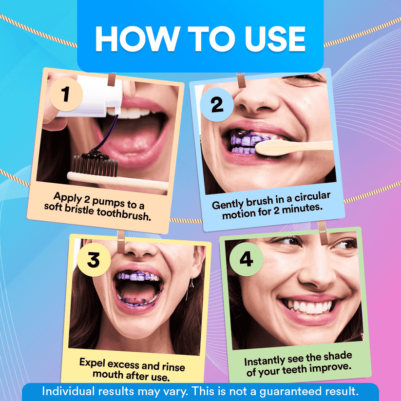 V34 Colour Corrector Serum | Purple Teeth Whitening Toothpaste DP2
