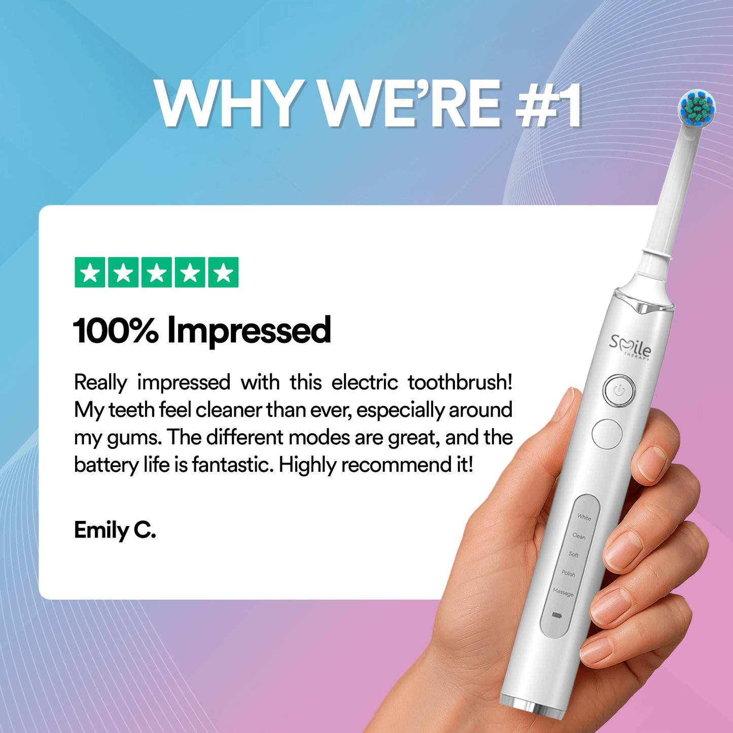 Oscillating 5-In-1 Electric Toothbrush