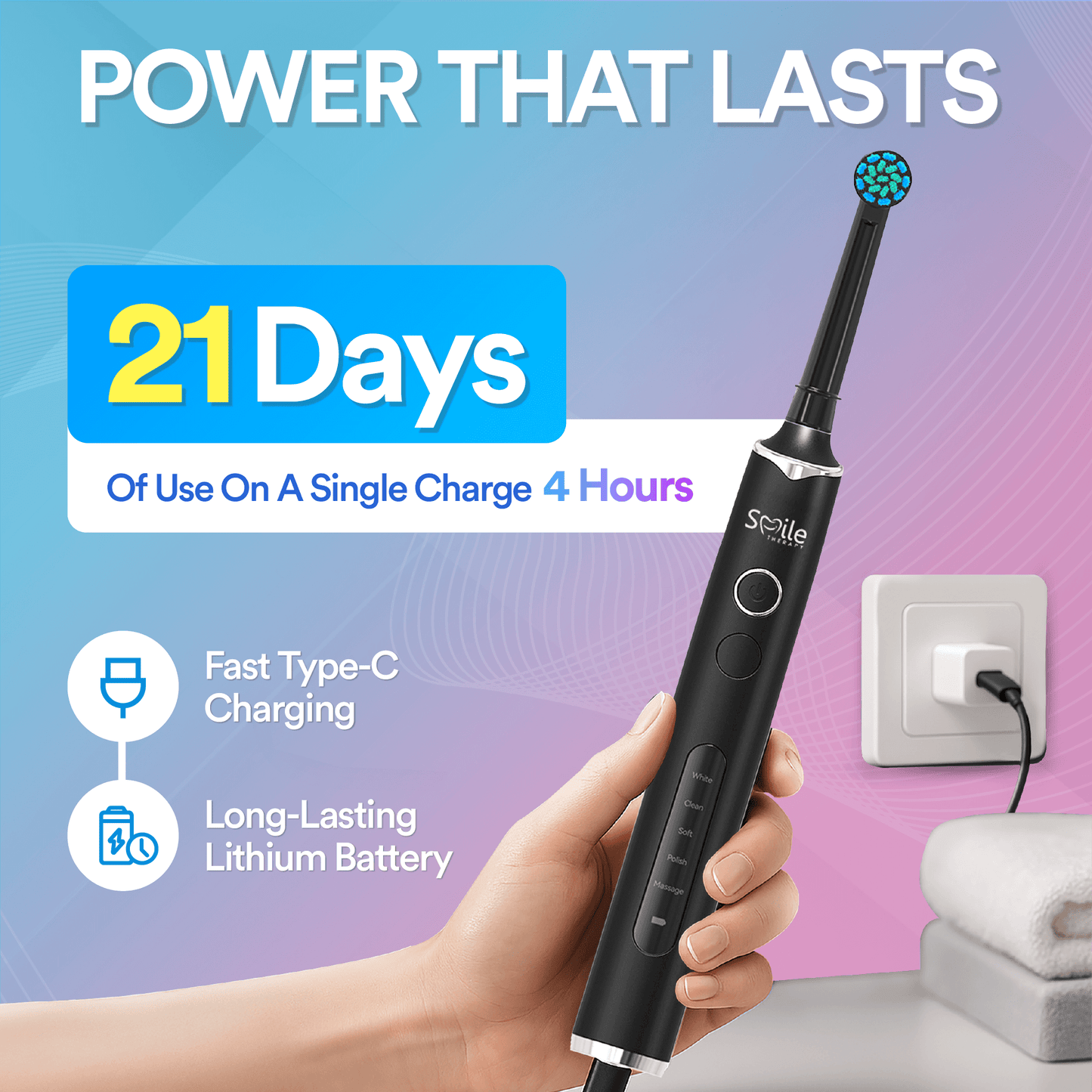 Oscillating 5-In-1 Electric Toothbrush