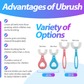 Kids Silicone U Brush: Gentle U-Shaped Toothbrush, Easy & Fun to Use, BPA-Free, Soft Bristles for Children’s Oral Care DP7